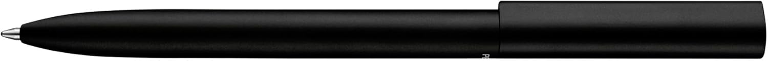 Pelikan Penna a Sfera INEO per Scuola e Ufficio, Design Minimalista, in Alluminio, Ricaricabile, in Astuccio Regalo di Metallo Sagomato, Sostenibile, Fusto Black Matt