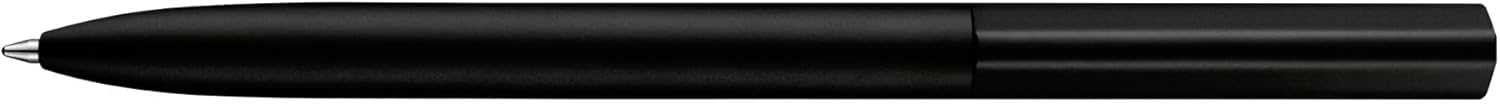 Pelikan Penna a Sfera INEO per Scuola e Ufficio, Design Minimalista, in Alluminio, Ricaricabile, in Astuccio Regalo di Metallo Sagomato, Sostenibile, Fusto Black Matt