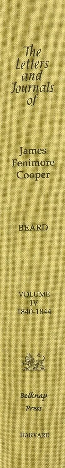 Letters and Journals of James Fenimore Cooper