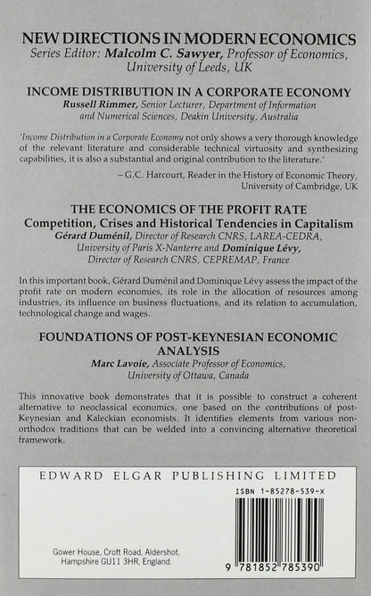 CORPORATISM AND ECONOMIC PERFORMANCE: A Comparative Analysis of Market Economies (New Directions in Modern Economics series