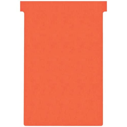 Nobo T-Card Planning Cards, Red, Size 4, Pack Of 100 Planning Card Re-Fills, Office Wall Planner System, 2004003