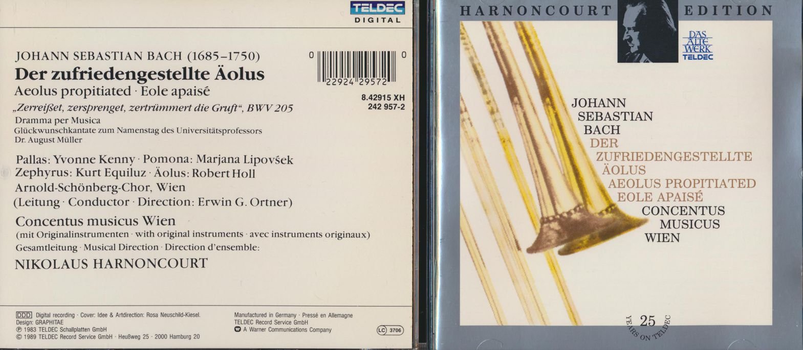 Bach: Der Zufriedengestellte Aolus / Aeolus Propitiated BWV 205