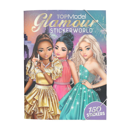 Depesche 13232 TOPModel Glamour Book with 20 Pages to Create Beautiful Model Motifs, Including 3 Double-Sided Stickers, Multicoloured