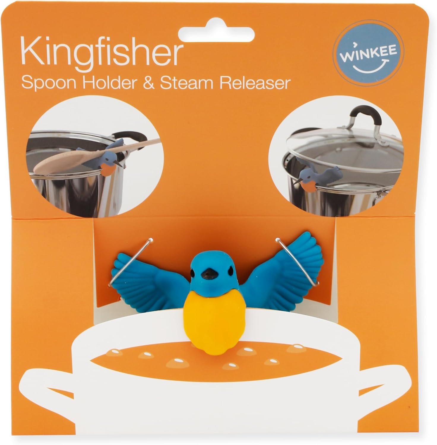Winkee - Pot Lid Holder - Kingfisher Steam Release