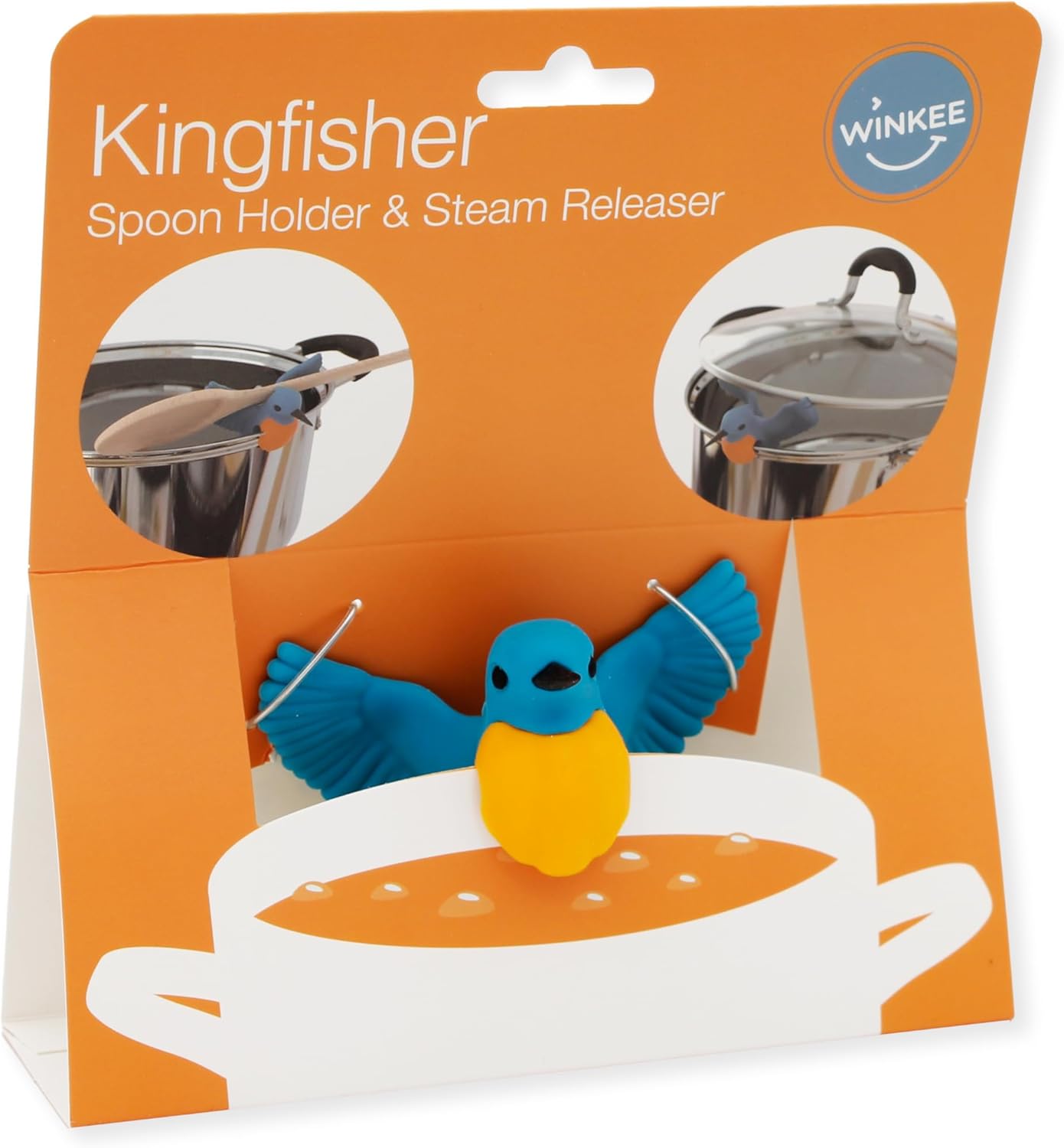 Winkee - Pot Lid Holder - Kingfisher Steam Release