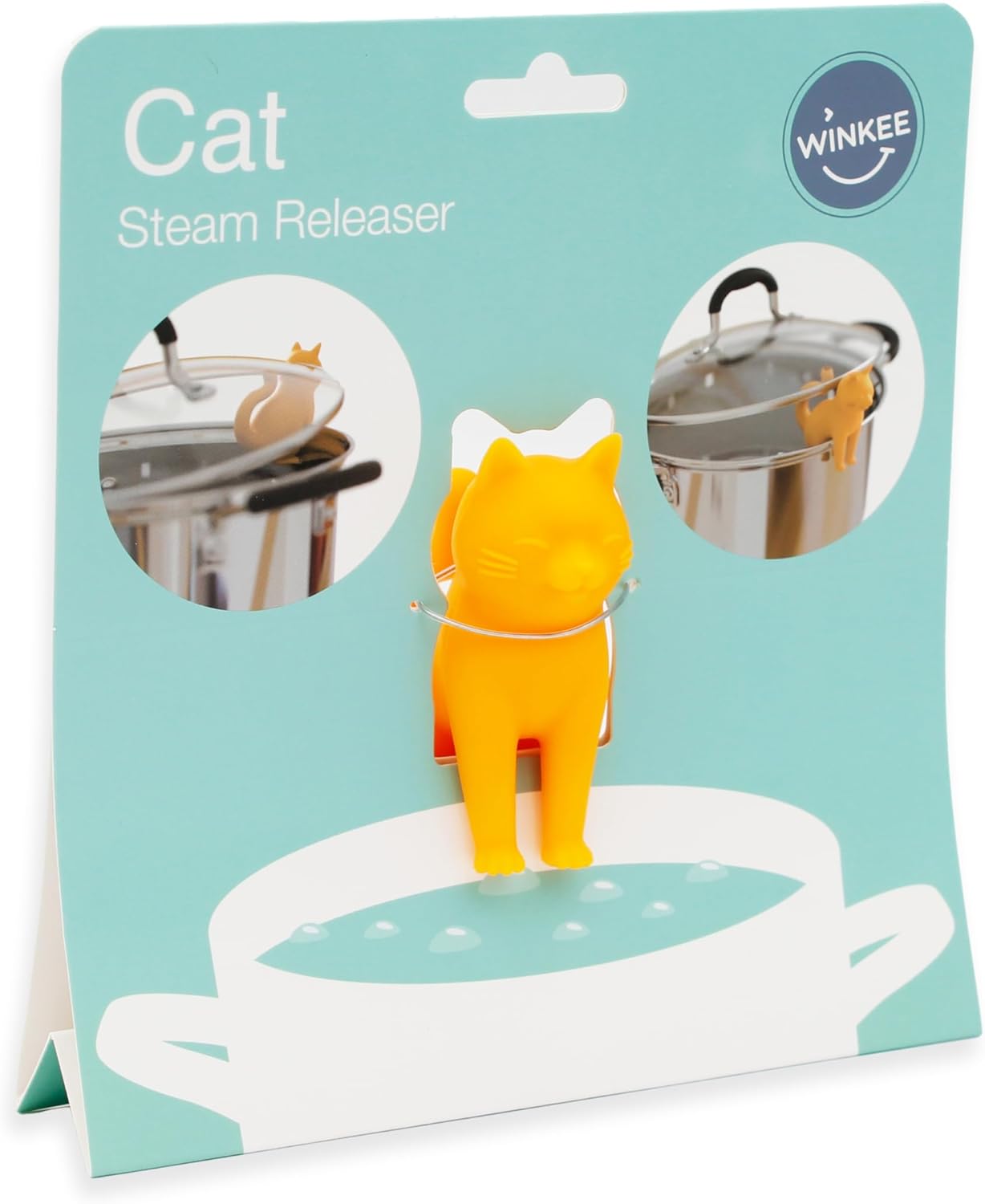Winkee - Pot Lid Holder - Cat Steam Release