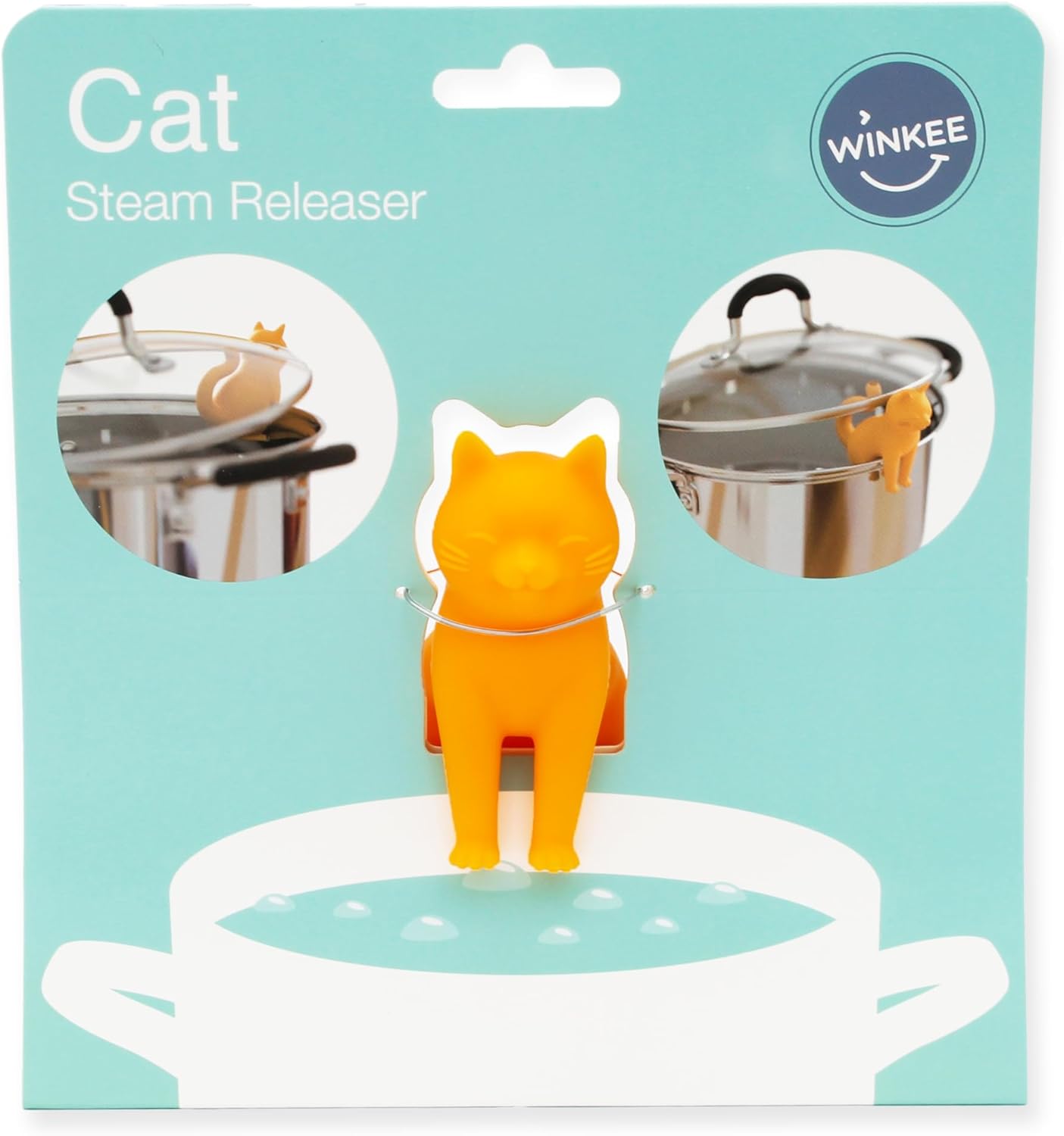 Winkee - Pot Lid Holder - Cat Steam Release