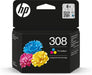 HP 308 Tri-color Original Ink Cartridge