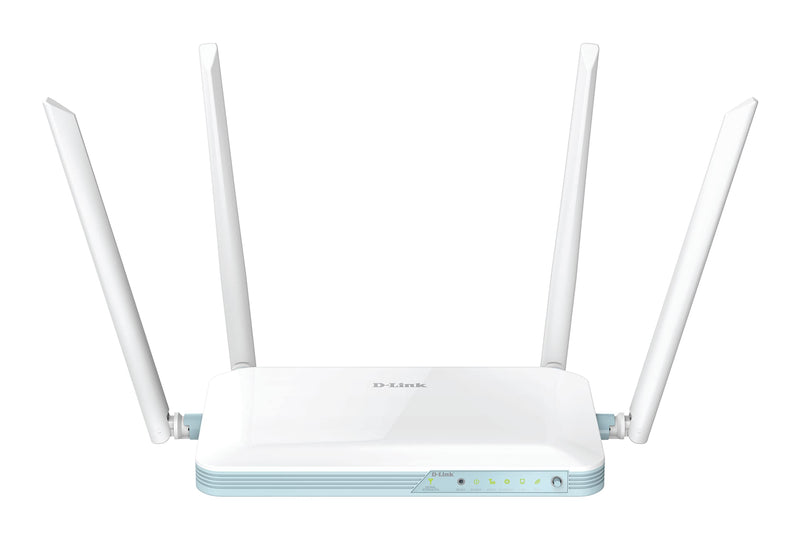 D-Link G403/B EAGLE PRO AI N300 4G Smart Router with 4G Download Up to 150Mbps, Wi-Fi N300, AI Wi-Fi Optimiser, Fast Ethernet LAN Ports, 4G/WAN Failover, WPA3, Unlocked for All Networks.