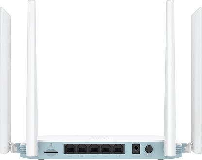 D-Link G403/B EAGLE PRO AI N300 4G Smart Router with 4G Download Up to 150Mbps, Wi-Fi N300, AI Wi-Fi Optimiser, Fast Ethernet LAN Ports, 4G/WAN Failover, WPA3, Unlocked for All Networks.