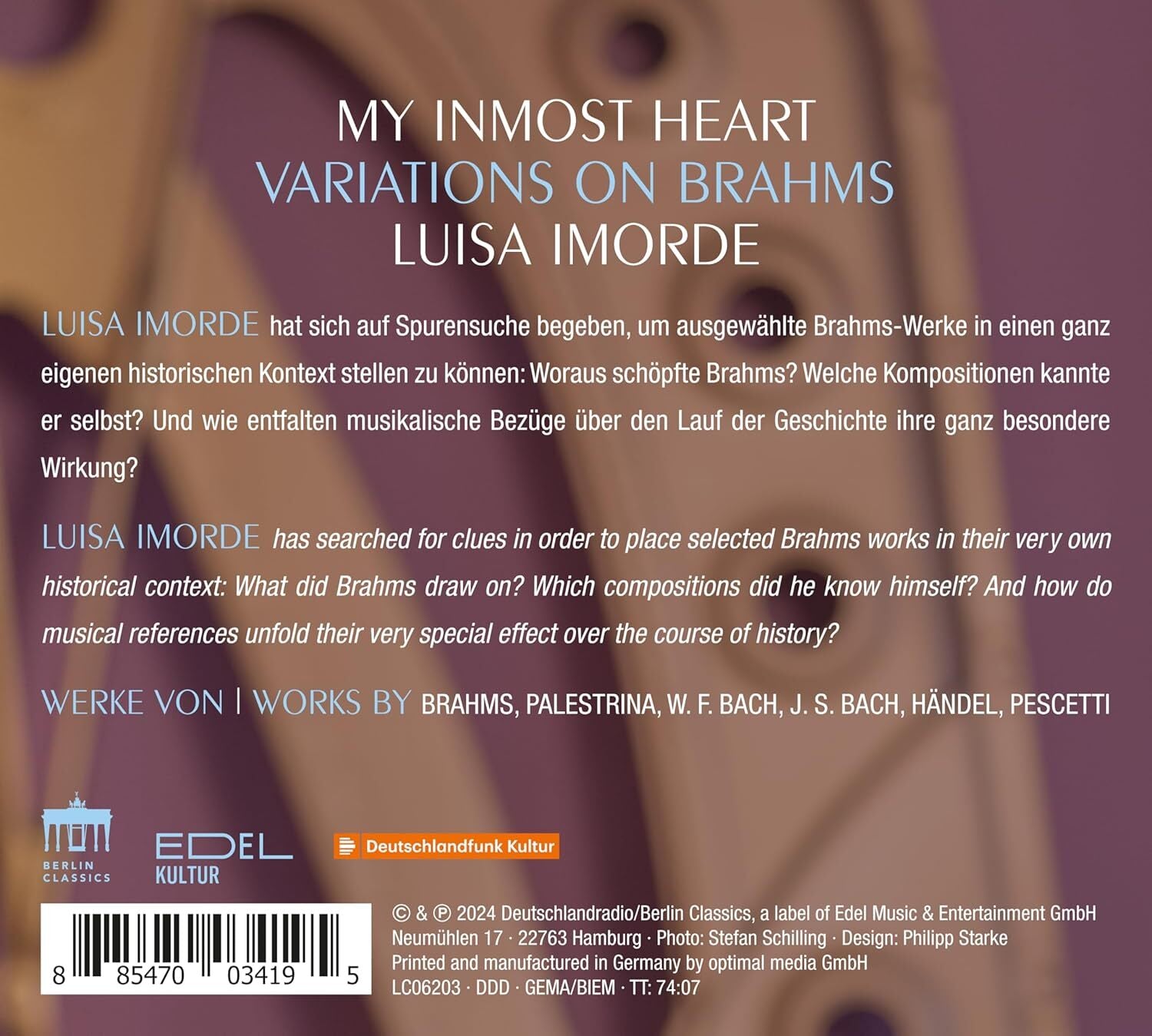 Luisa Imorde: My Inmost Heart: Variations On Brahms