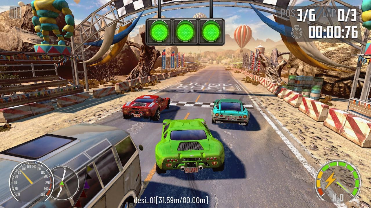 Maxx Tech Turbo Boost Racing Kit for Switch - Includes: Turbo Boost Racing downloadable code in box; 2x Turbo LED Racing Wheels