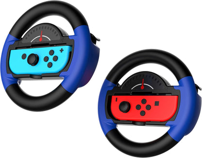 Maxx Tech Turbo Boost Racing Kit for Switch - Includes: Turbo Boost Racing downloadable code in box; 2x Turbo LED Racing Wheels