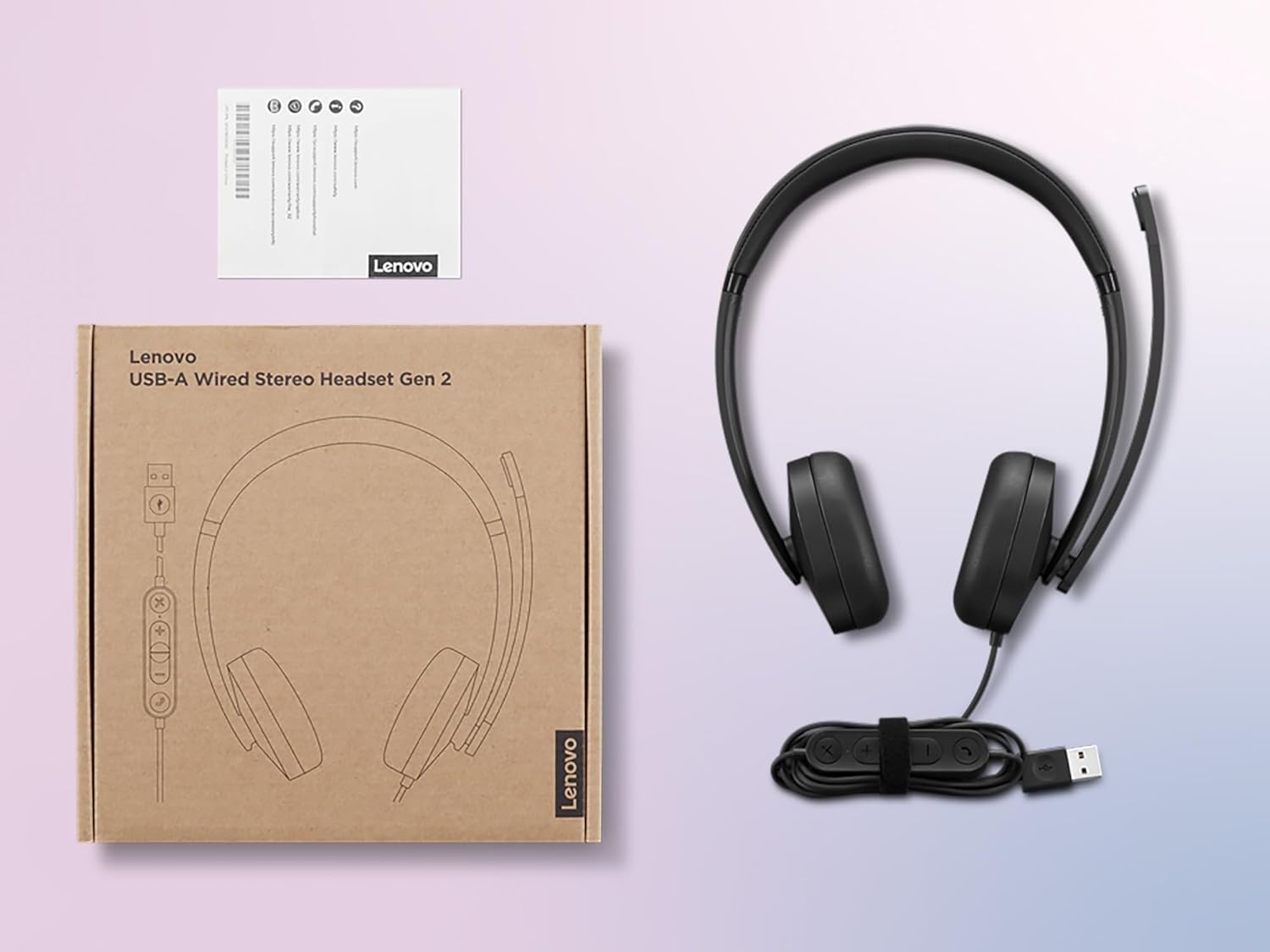 Lenovo USB-A Wired Stereo Headset Gen 2