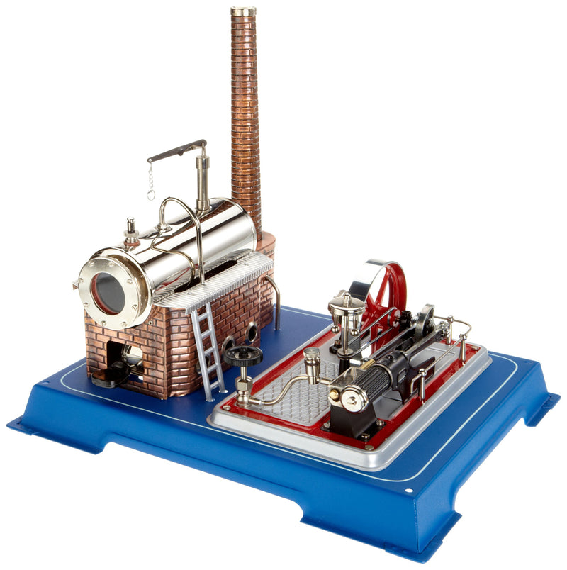 Wilesco 16 - Dampfmaschine D16 250 ml Kesselinhalt, inkl. Sicherheits-Ventil und Dom-Pfeife.