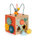 small foot Motor Dino, Activity Cube Made of FSC 100%-Certified Wood, for Ages 12+ Months, 12618, Coloured