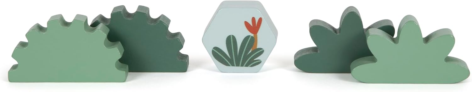 small foot bouwsteentjes "Dino", gemaakt van FSC® 100% gecertificeerd hout, voor kinderen vanaf 12 maanden, 12621