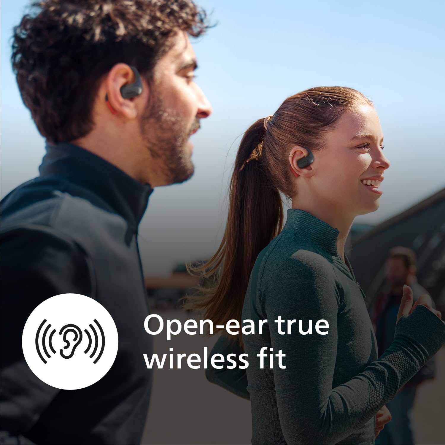Philips Audio - Taa6709Bk/00 Wireless Sports Headphones – Superior Sound For Active Lifestyles