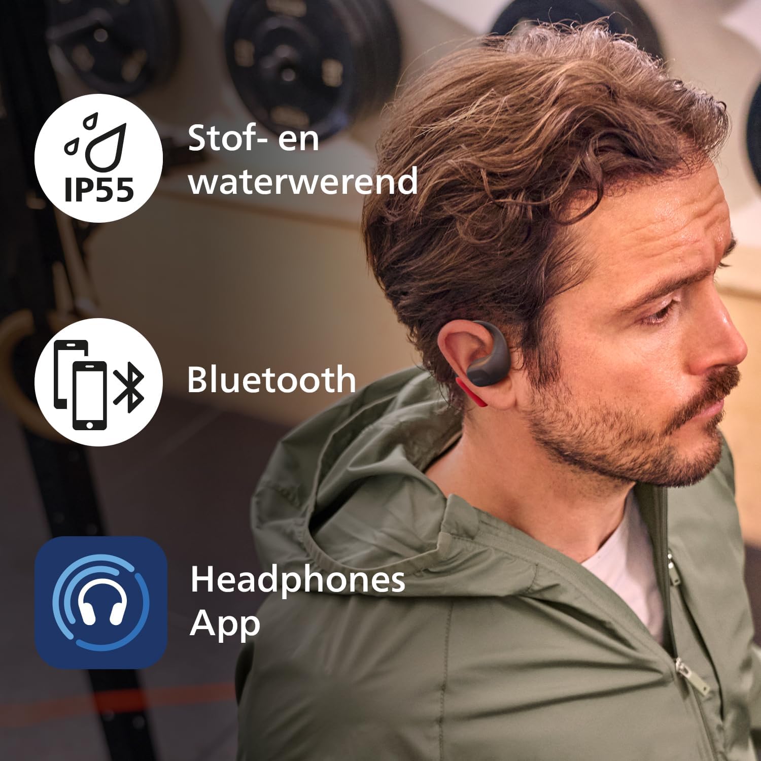 Philips Audio - Taa6709Bk/00 Wireless Sports Headphones – Superior Sound For Active Lifestyles