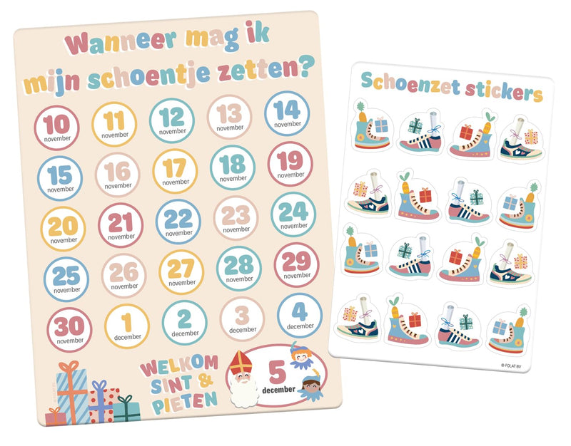 Folat BV - Sintkalender Wanneer mag ik mijn Schoentje Zetten?