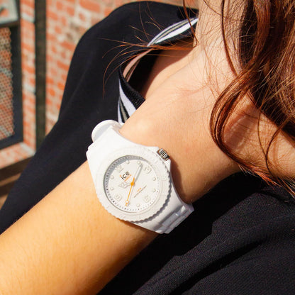 ICE-WATCH - ICE generation White forever - Wristwatch with silicon strap Small (35 mm)
