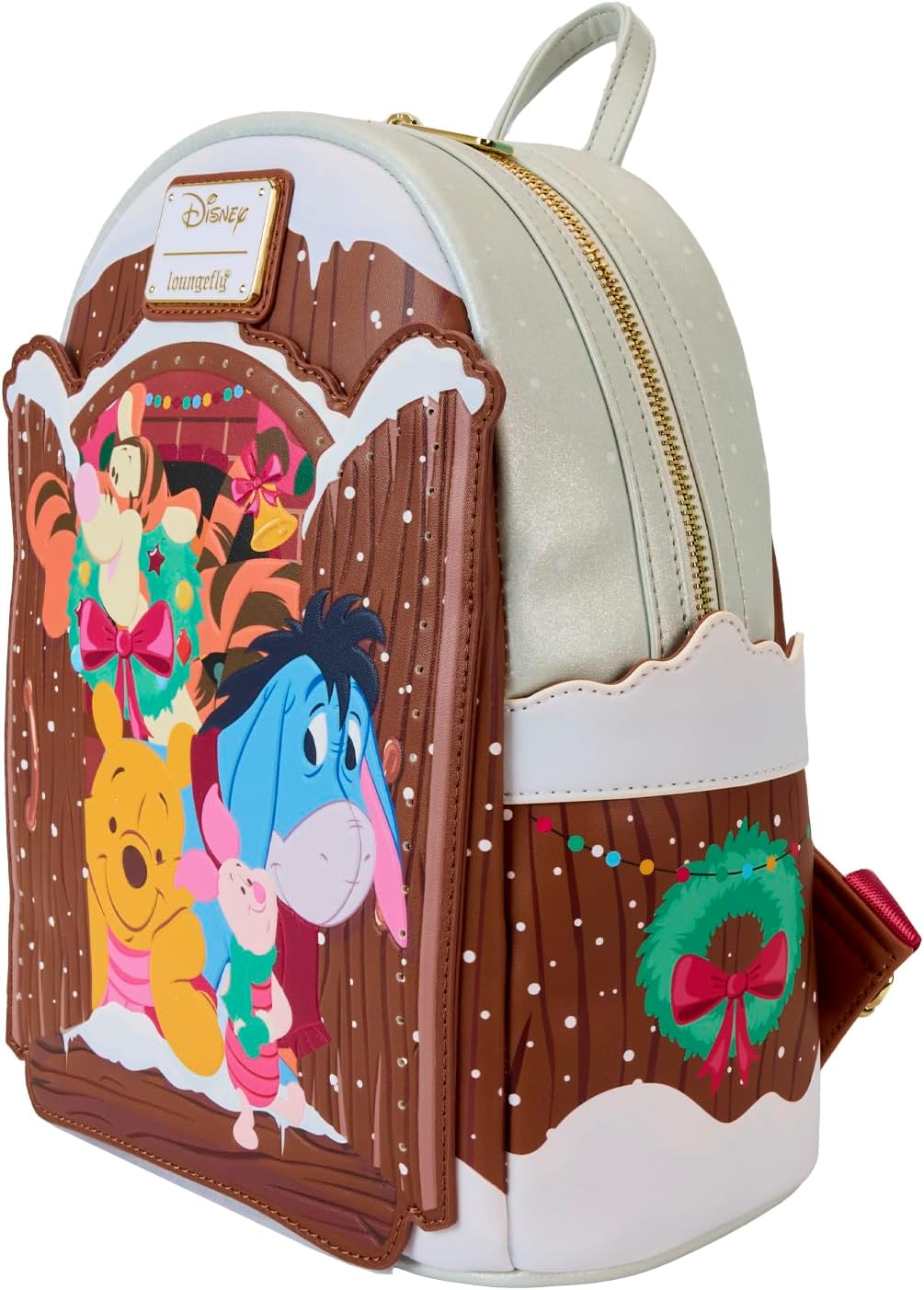 Loungefly Disney Winnie the Pooh and Friends Christmas Greetings Mini Backpack, Multi, Mini