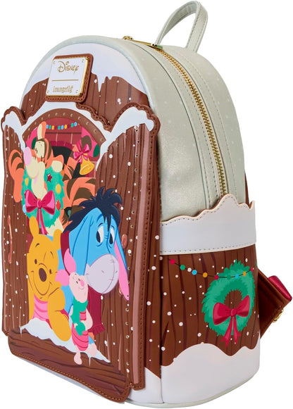 Loungefly Disney Winnie the Pooh and Friends Christmas Greetings Mini Backpack, Multi, Mini