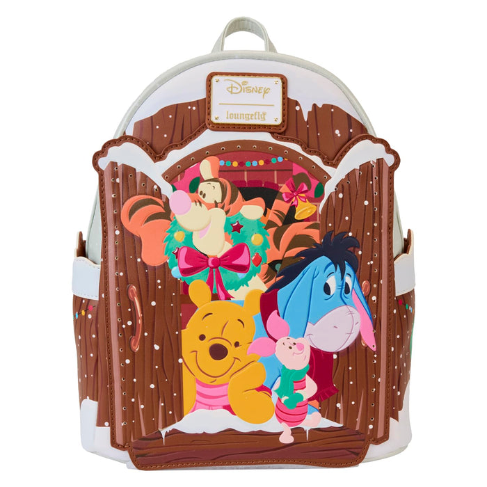 Loungefly Disney Winnie the Pooh and Friends Christmas Greetings Mini Backpack, Multi, Mini