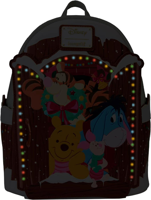Loungefly Disney Winnie the Pooh and Friends Christmas Greetings Mini Backpack, Multi, Mini