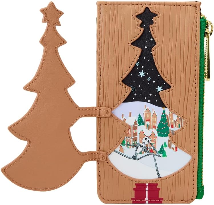 Loungefly The Nightmare Before Christmas Christmas Town Tree Large Cardholder, Multicolor, Card Holder