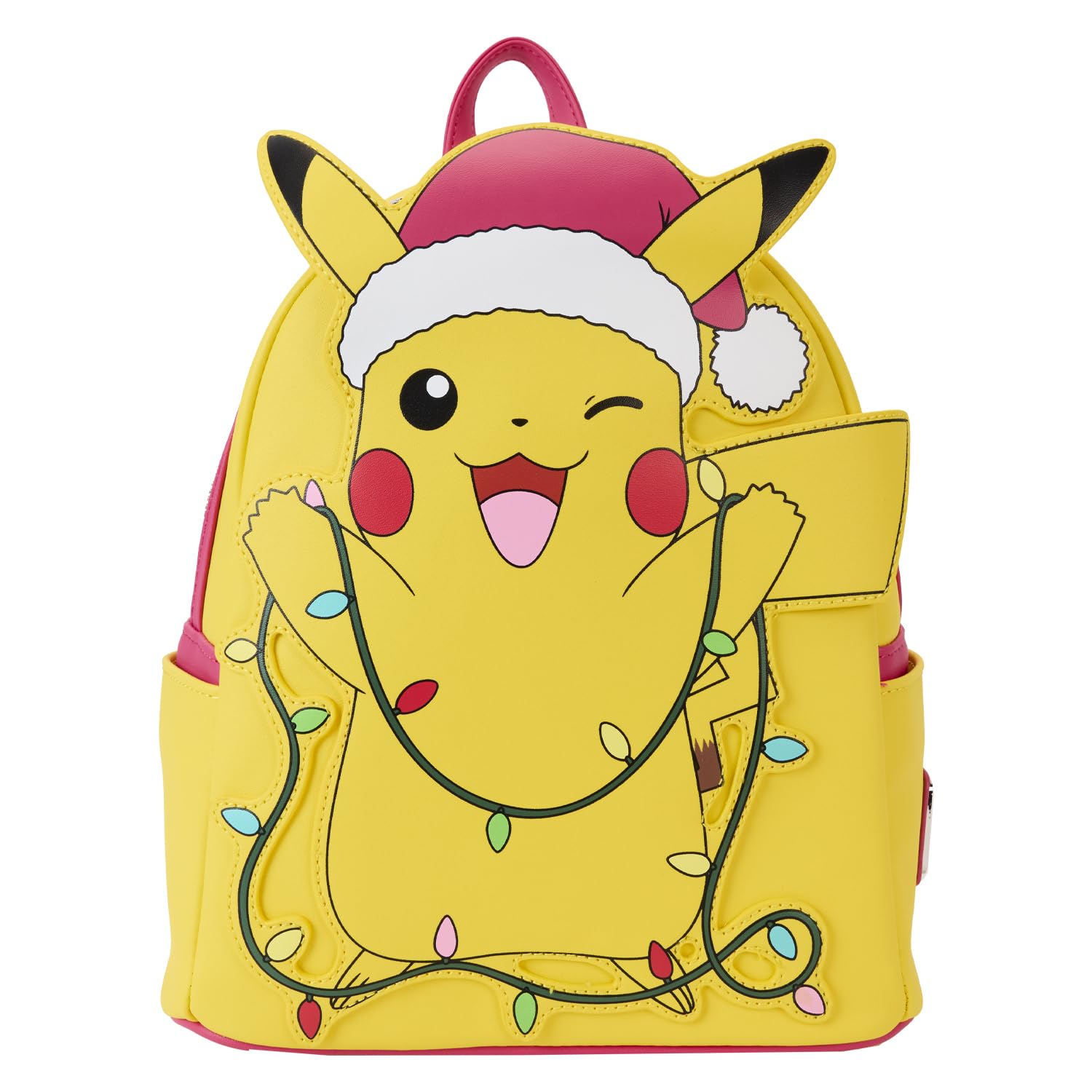 Loungefly Pokemon Santa Pikachu Christmas Lights Mini Backpack, Multi