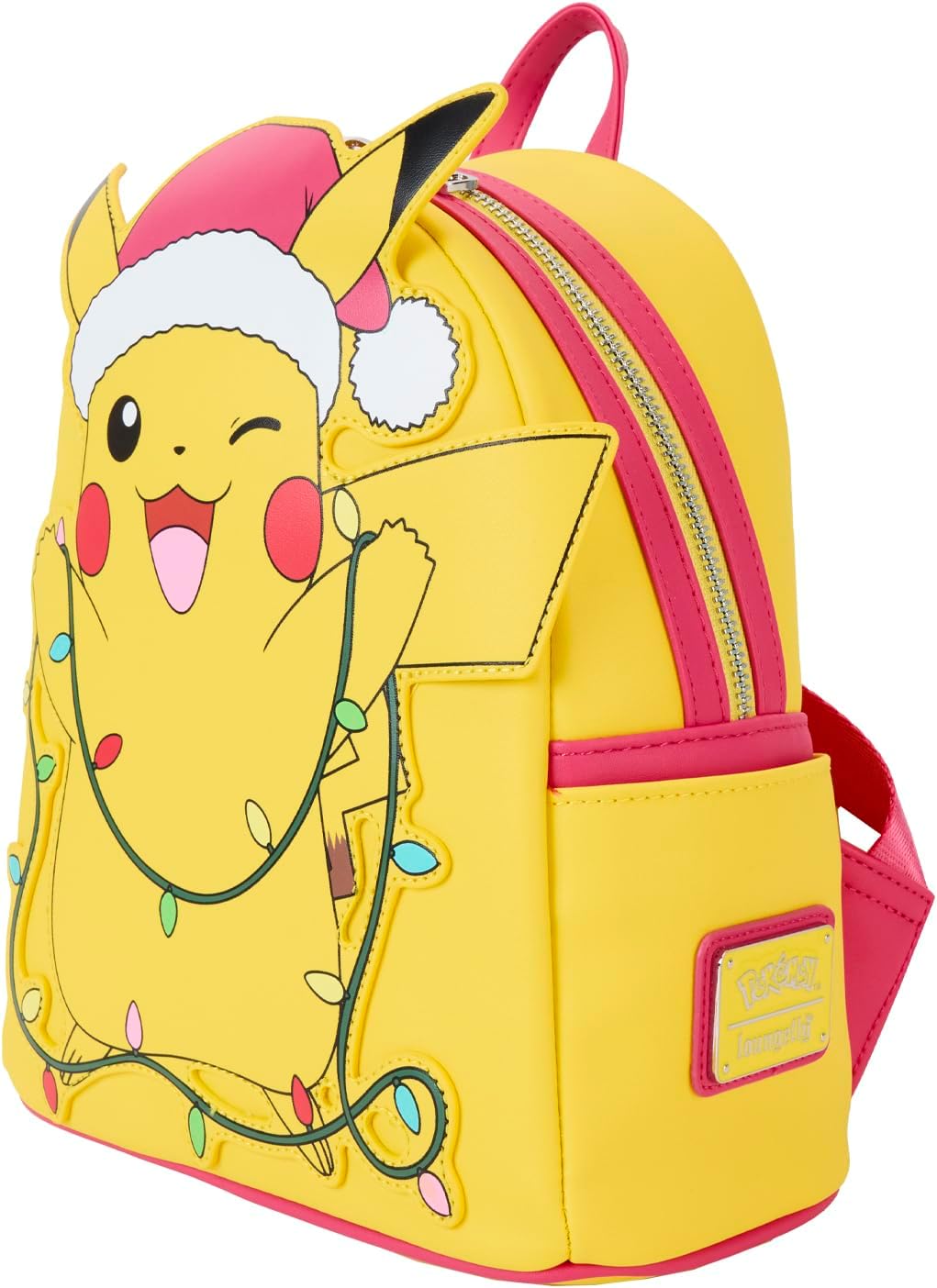 Loungefly Pokemon Santa Pikachu Christmas Lights Mini Backpack, Multi