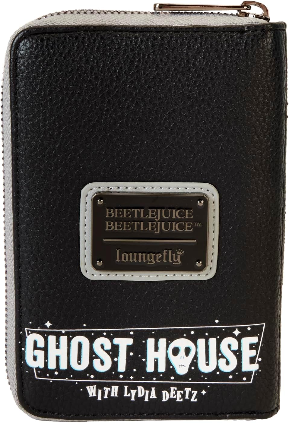 Loungefly Warner Bros Beetlejuice 2 Zip Around Wallet Black/Charcoal