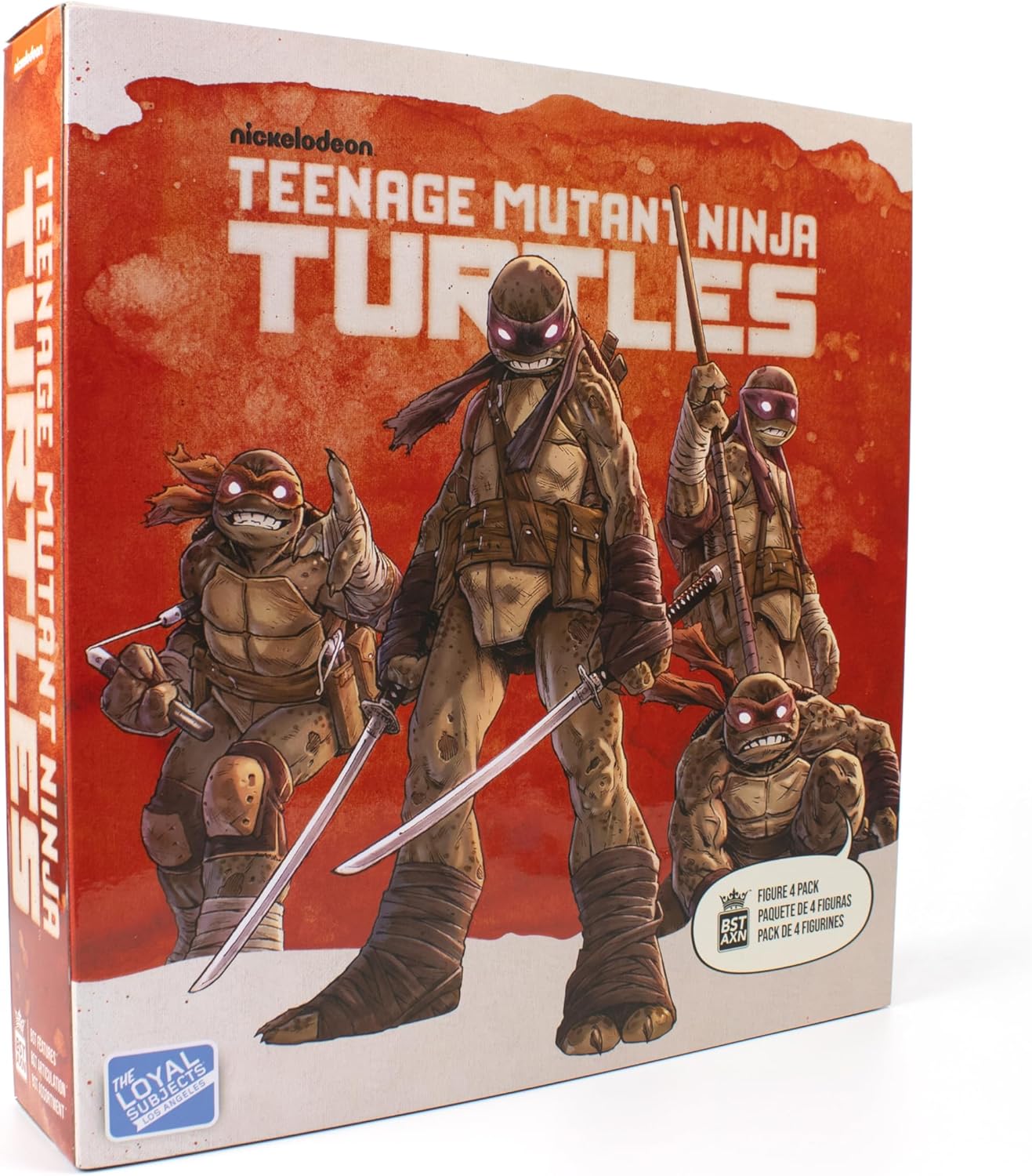 The Loyal Subjects Teenage Mutant Ninja Turtles BST AXN IDW Inspired Michelangelo, Leonardo, Donatello, and Raphael Zombie Turtles 5-inch Action Figure 4-Pack