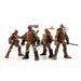 The Loyal Subjects Teenage Mutant Ninja Turtles BST AXN IDW Inspired Michelangelo, Leonardo, Donatello, and Raphael Zombie Turtles 5-inch Action Figure 4-Pack