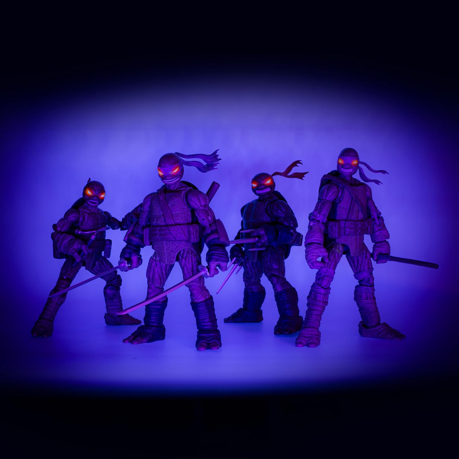 The Loyal Subjects Teenage Mutant Ninja Turtles BST AXN IDW Inspired Michelangelo, Leonardo, Donatello, and Raphael Zombie Turtles 5-inch Action Figure 4-Pack