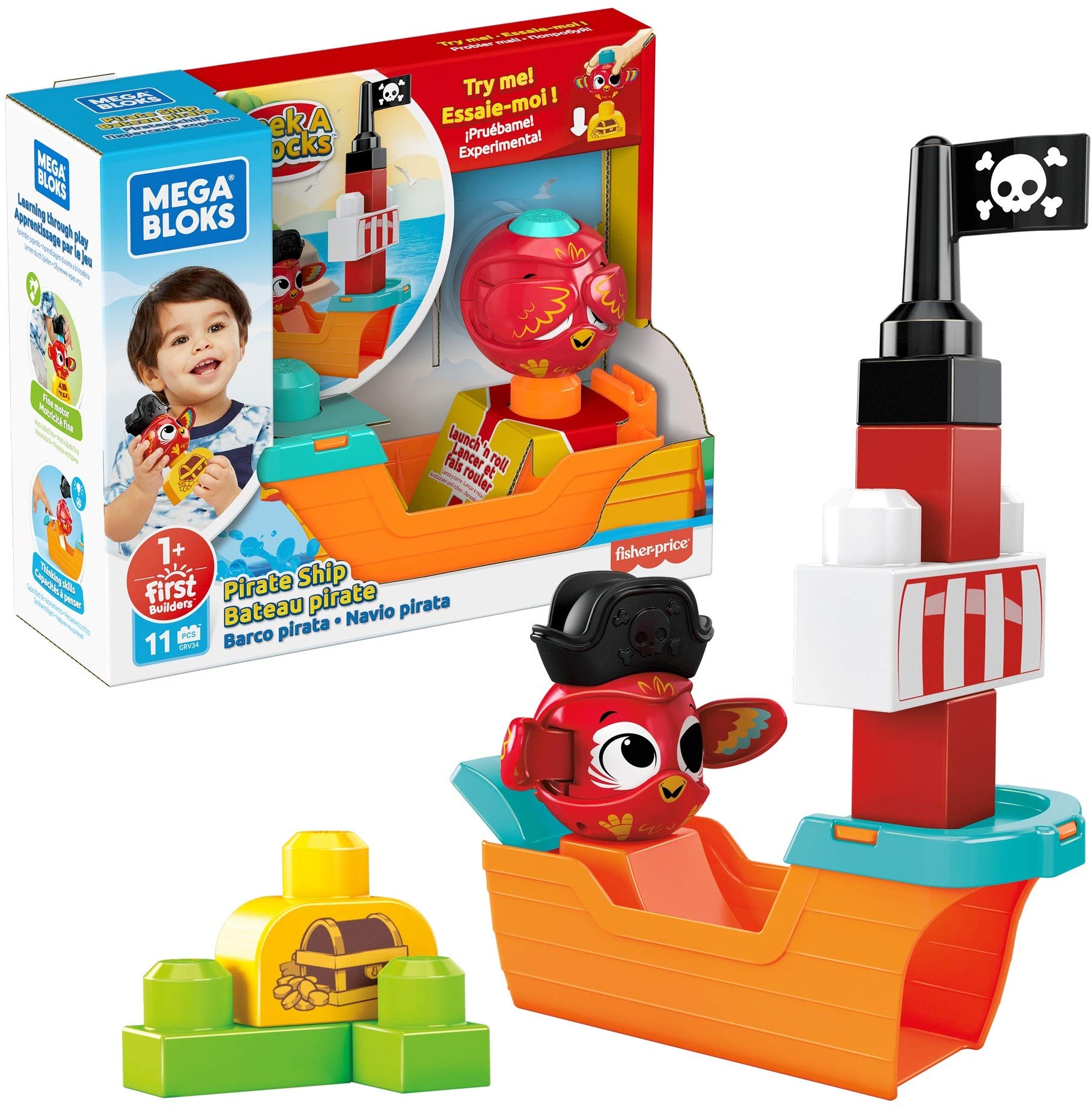 MEGA GRV34 PEEK A Blocks Pirate