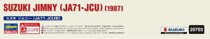 Hasegawa 120116 620703 1/24 Suzuki Jimy, meerkleurig