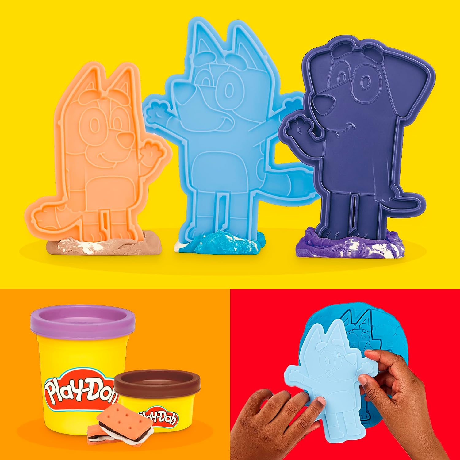 Play-Doh Bluey Gaat Kamperen Speel Set - 6 Kleipotjes
