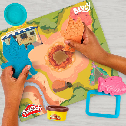 Play-Doh Bluey Gaat Kamperen Speel Set - 6 Kleipotjes