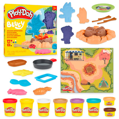 Play-Doh Bluey Gaat Kamperen Speel Set - 6 Kleipotjes