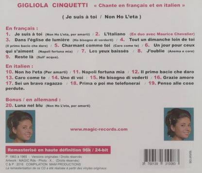Chante en Francais et en Itali