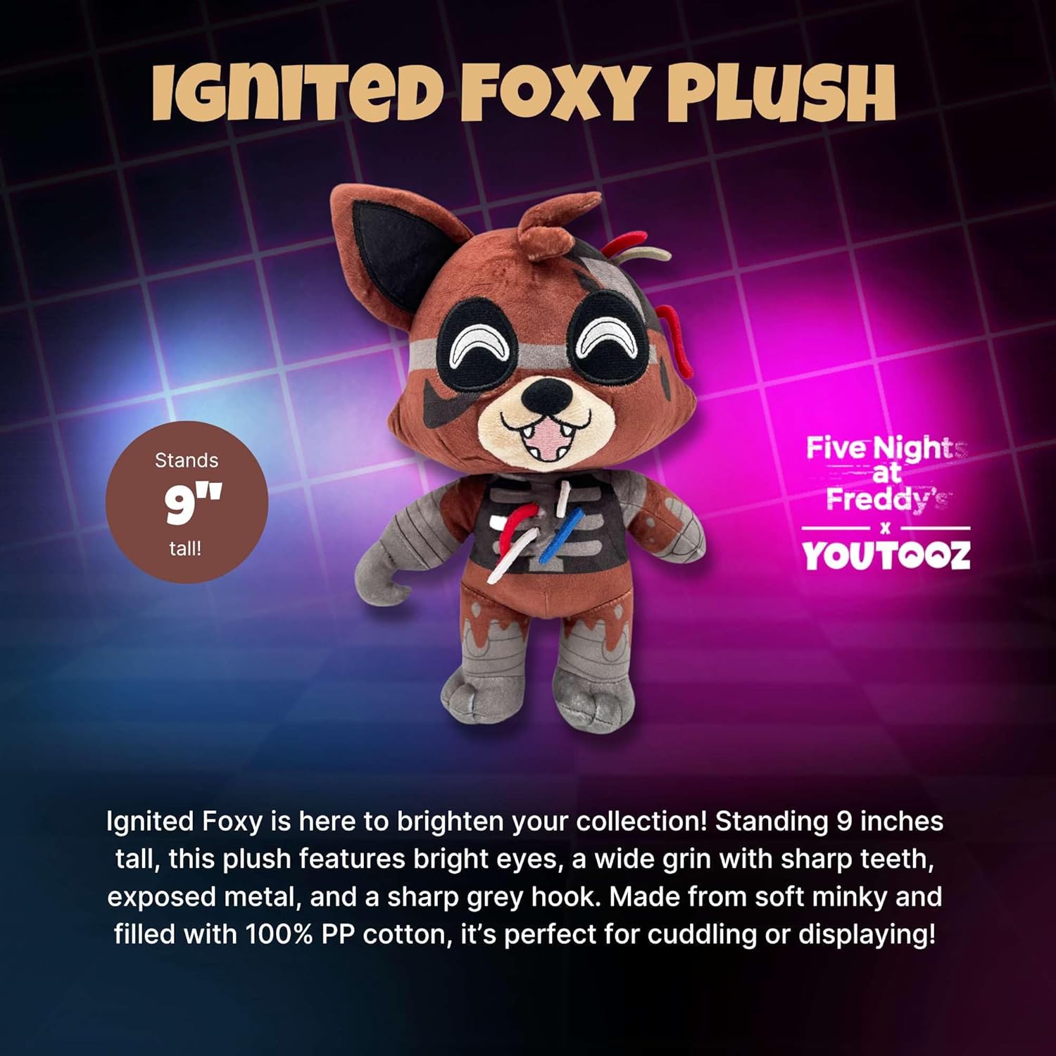 Five Nights at Freddys Pluschfigur Ignited Foxy 2