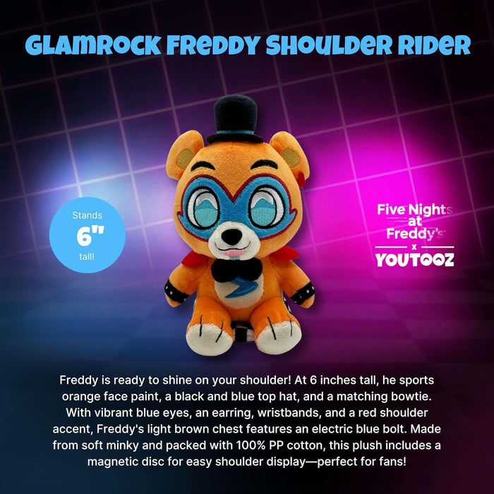 Youtooz Plush Glamrock Freddy Shoulder Rider (6IN) - Five Nights at Freddy`s