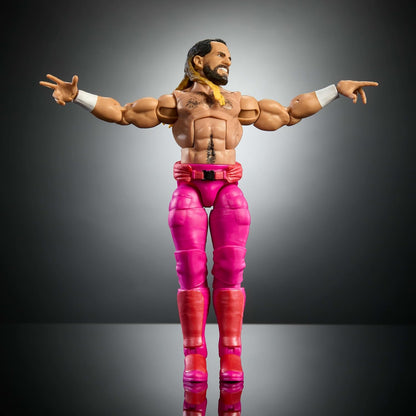 WWE Mattel Elite Collection Action Figure & Accessories, Premium Live Event Seth “Freakin” Rollins Set, WrestleMania with Howard Finkel Build-A-Figure Parts, JCJ51