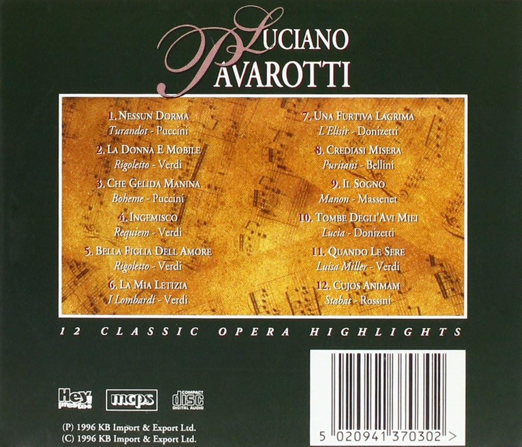 5020941370302 LUCIANO PAVAROTTI - THE SOLO COLLECTION