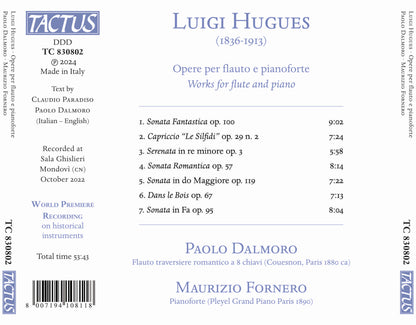 Luigi Hughues: Opere Per Flauto E Pianoforte