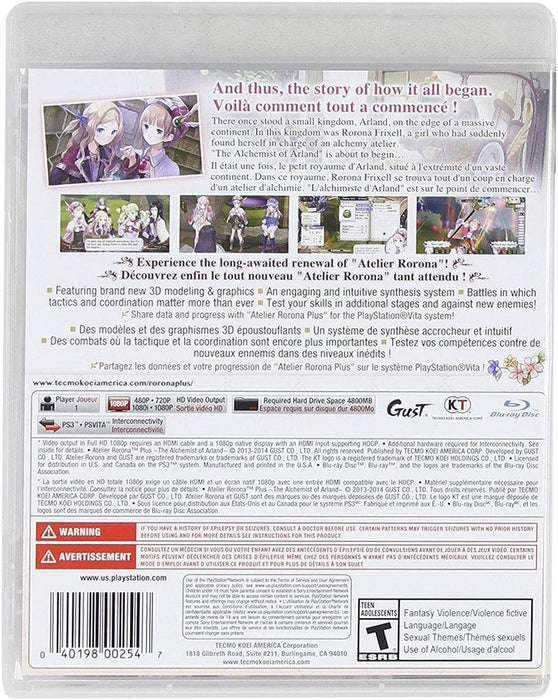 Atelier Rorona Plus: The Alchemist of Arland - PlayStation 3