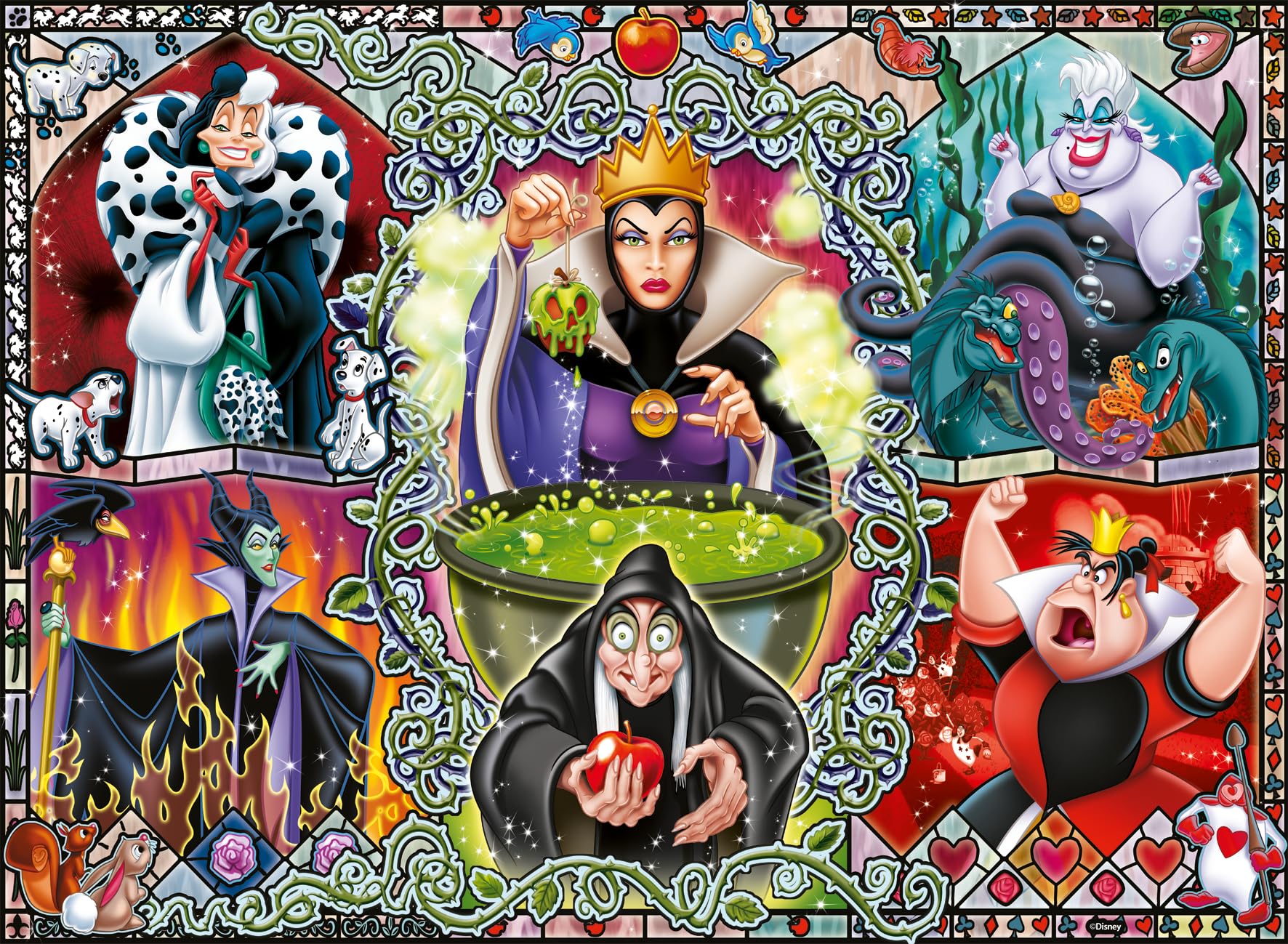 Ravensburger Disney Wicked Women 1000 Piece Jigsaw Puzzles for Adults and Kids Age 12 Years Up - Villainous