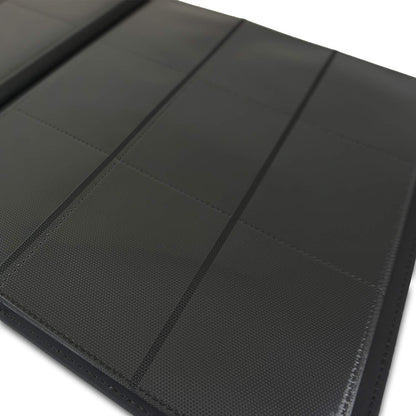 Vault X Premium Exo-Tec Strap Binder - 9 Pocket Trading Card Album Folder - 360 Side Loading Pocket Binder for TCG (Black